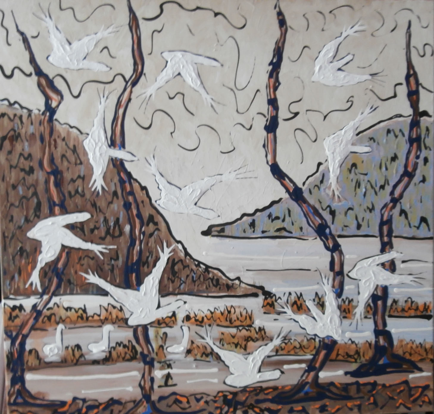 Retour des oies blanches